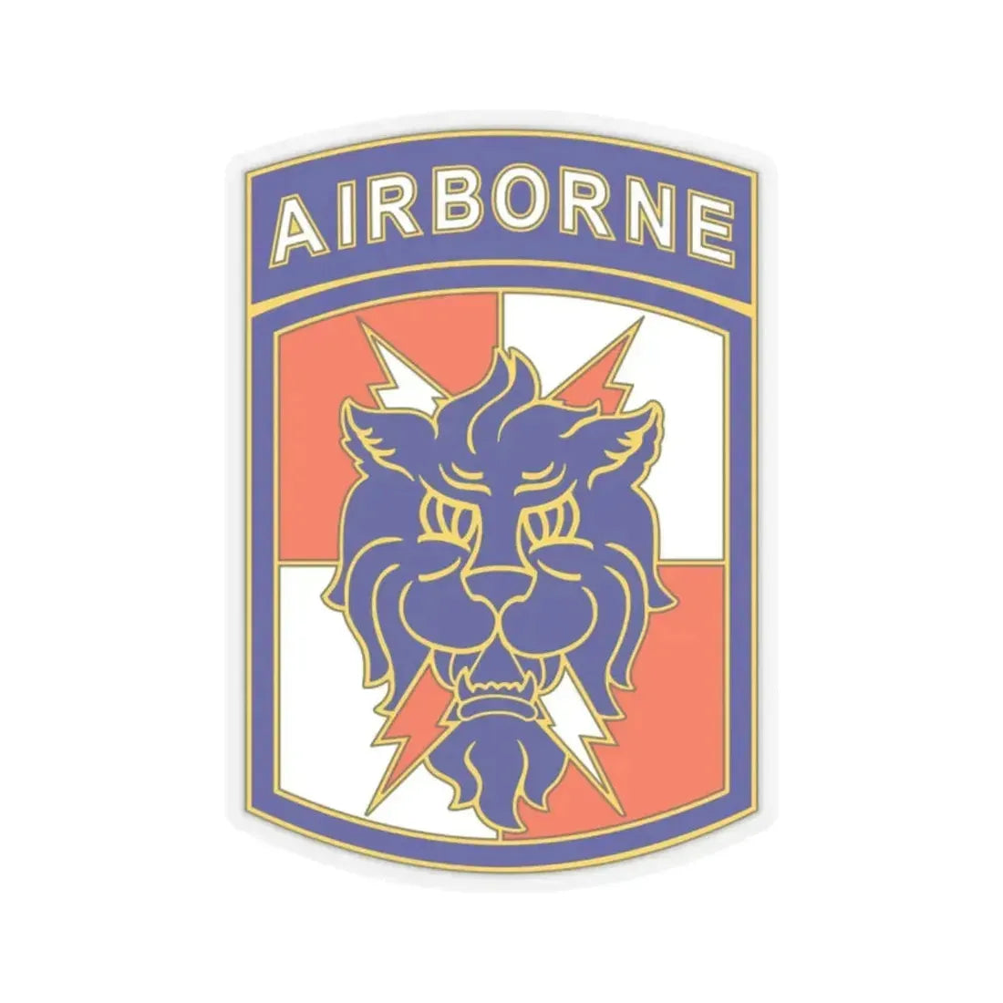 35 Signal Brigade (U.S. Army) STICKER Vinyl Kiss-Cut Decal 2 Inch Transparent - The Sticker Space