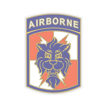 35 Signal Brigade (U.S. Army) STICKER Vinyl Kiss-Cut Decal 6 Inch Transparent - The Sticker Space