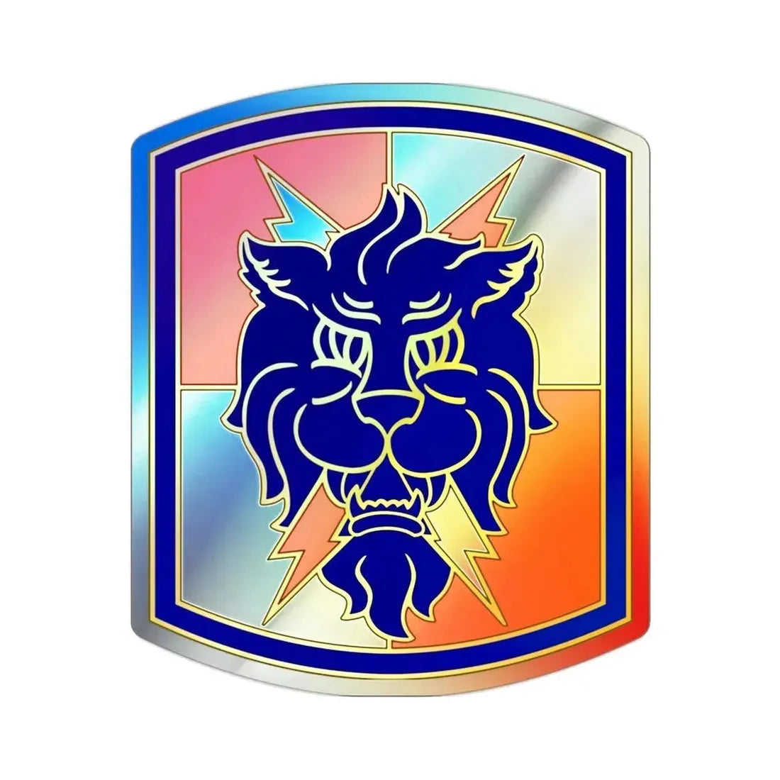 35 Signal Brigade v2 (U.S. Army) Holographic STICKER Die-Cut Vinyl Decal 2 Inch Holographic - The Sticker Space