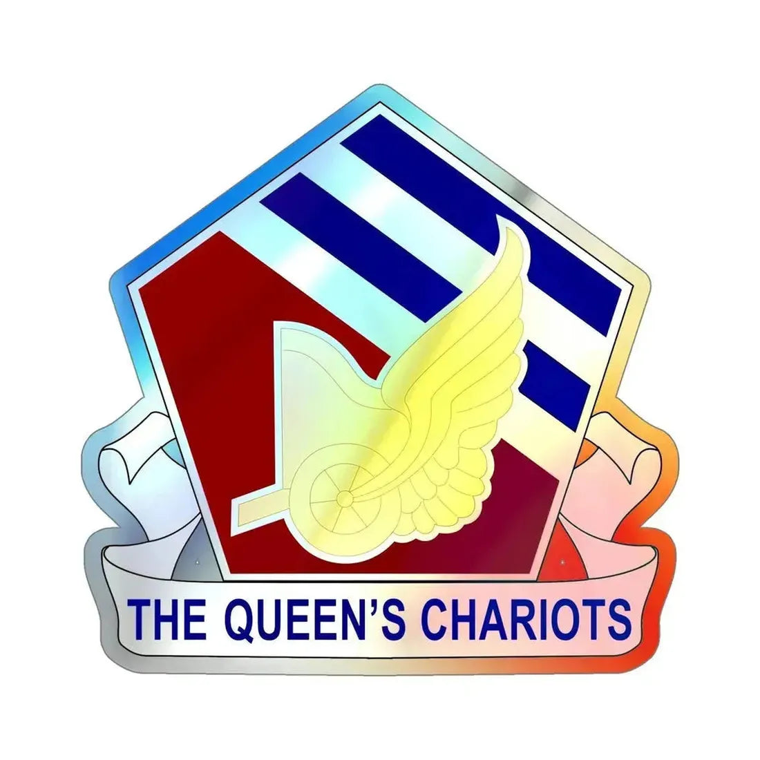 35 Transportation Battalion (U.S. Army) Holographic STICKER Die-Cut Vinyl Decal 6 Inch Holographic - The Sticker Space