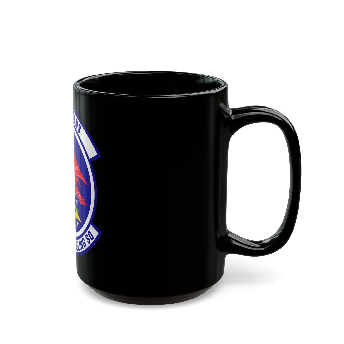 350 Air Refueling Squadron AMC (U.S. Air Force) Black Coffee Mug-The Sticker Space