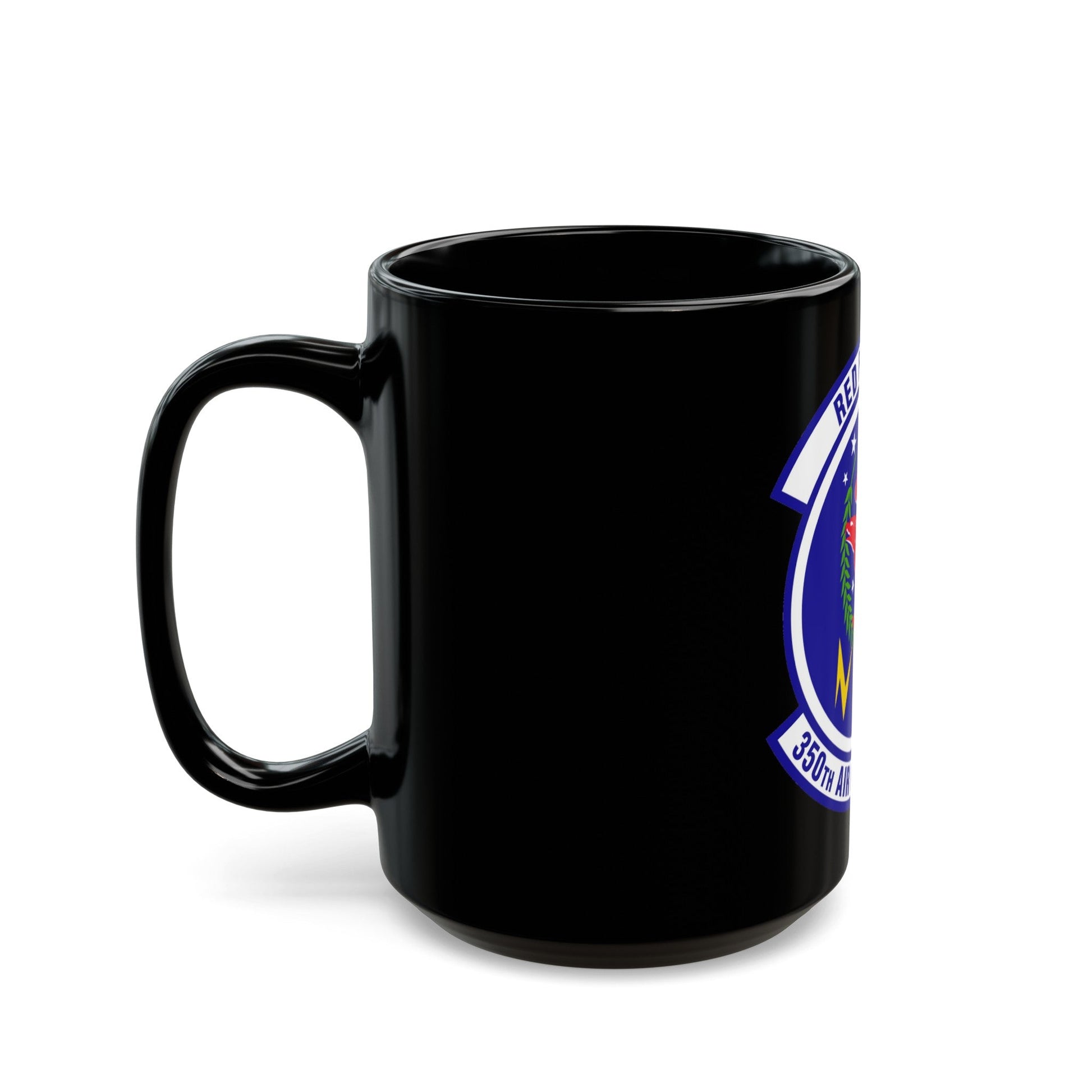 350 Air Refueling Squadron AMC (U.S. Air Force) Black Coffee Mug-The Sticker Space