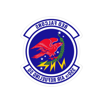 350 Air Refueling Squadron AMC (U.S. Air Force) REVERSE PRINT Transparent STICKER-2 Inch-The Sticker Space