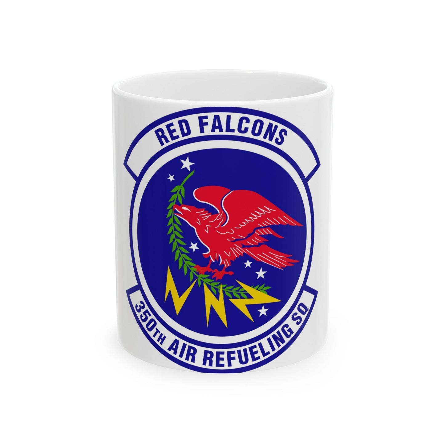 350 Air Refueling Squadron AMC (U.S. Air Force) White Coffee Mug-11oz-The Sticker Space