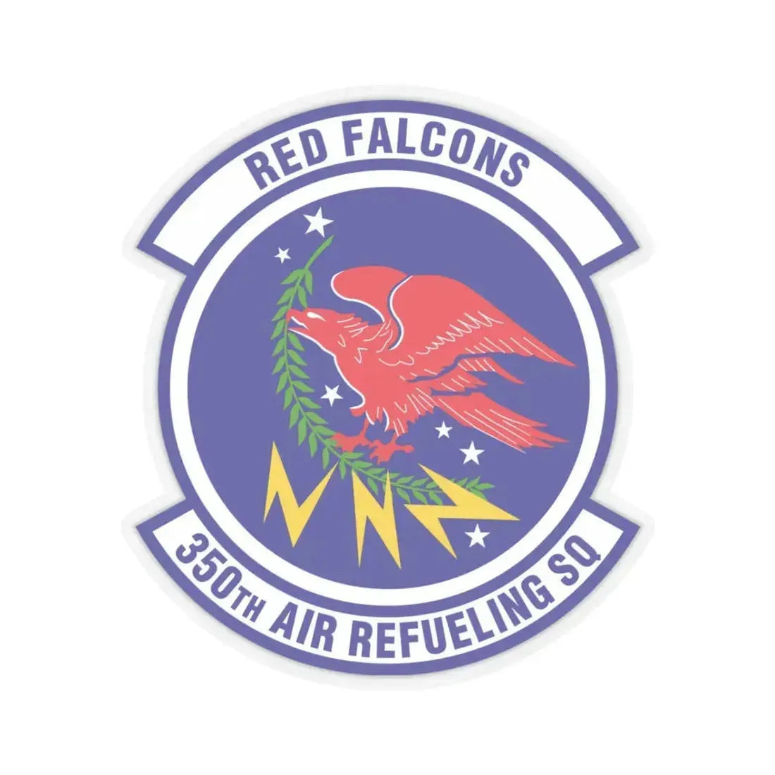 350 Air Refueling Squadron AMC (U.S. Air Force) STICKER Vinyl Kiss-Cut Decal 3 Inch Transparent - The Sticker Space