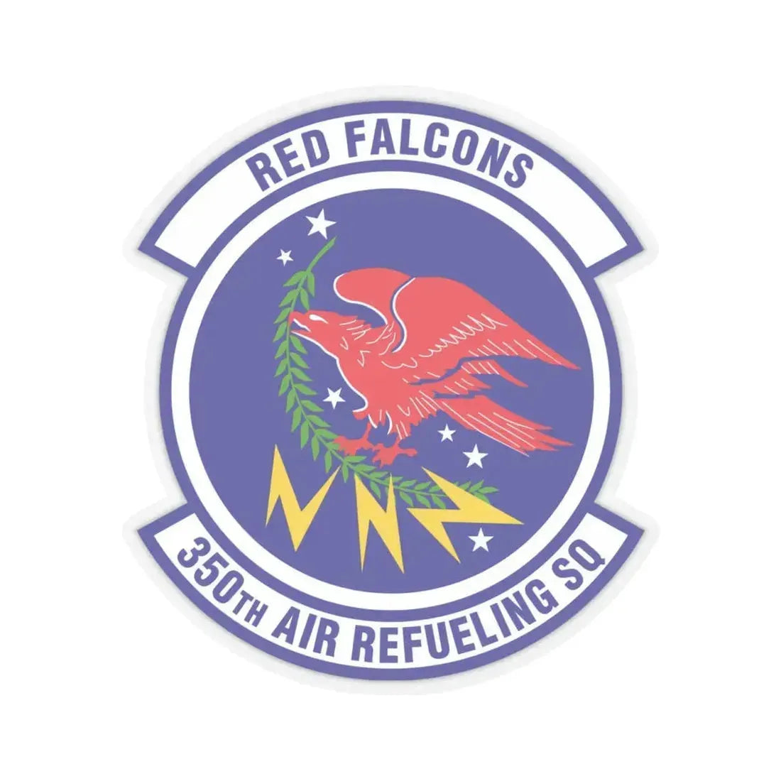 350 Air Refueling Squadron AMC (U.S. Air Force) STICKER Vinyl Kiss-Cut Decal 4 Inch Transparent - The Sticker Space
