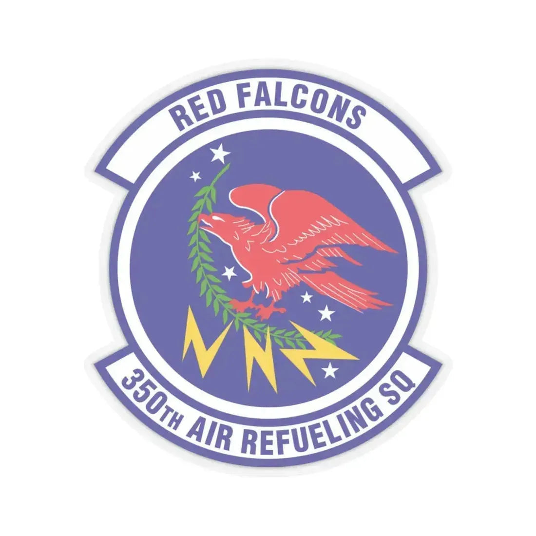 350 Air Refueling Squadron AMC (U.S. Air Force) STICKER Vinyl Kiss-Cut Decal 6 Inch Transparent - The Sticker Space