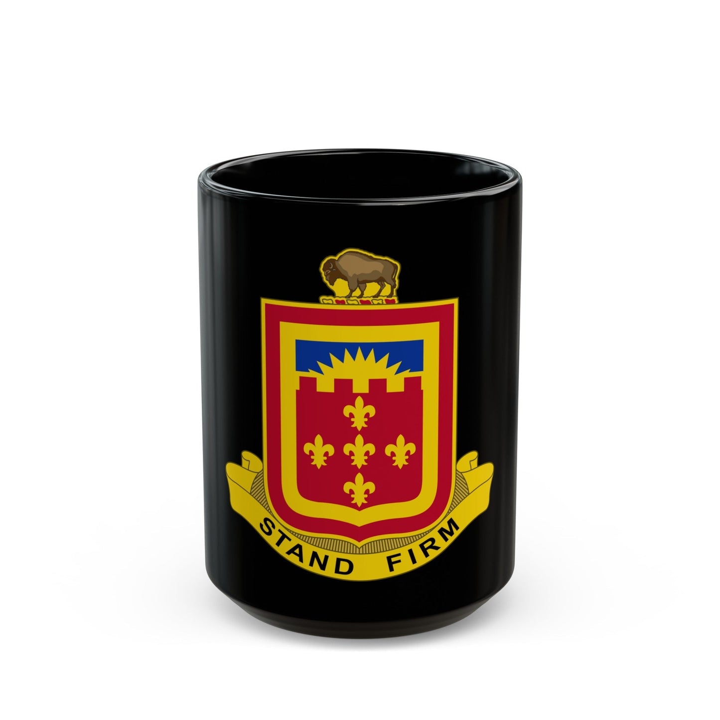 350 Armored Field Artillery Battalion (U.S. Army) Black Coffee Mug-15oz-The Sticker Space