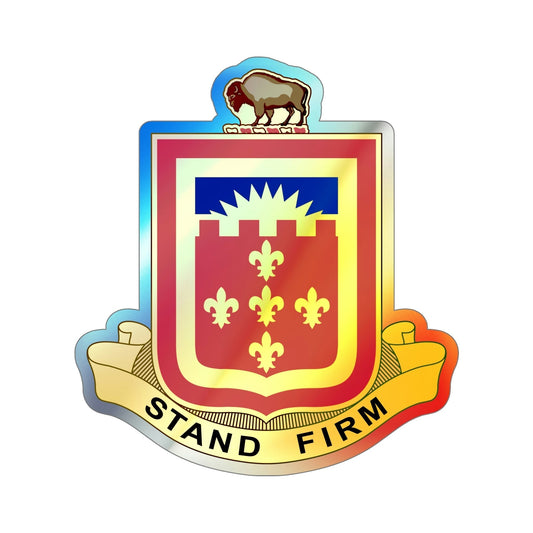 350 Armored Field Artillery Battalion (U.S. Army) Holographic STICKER Die-Cut Vinyl Decal-6 Inch-The Sticker Space