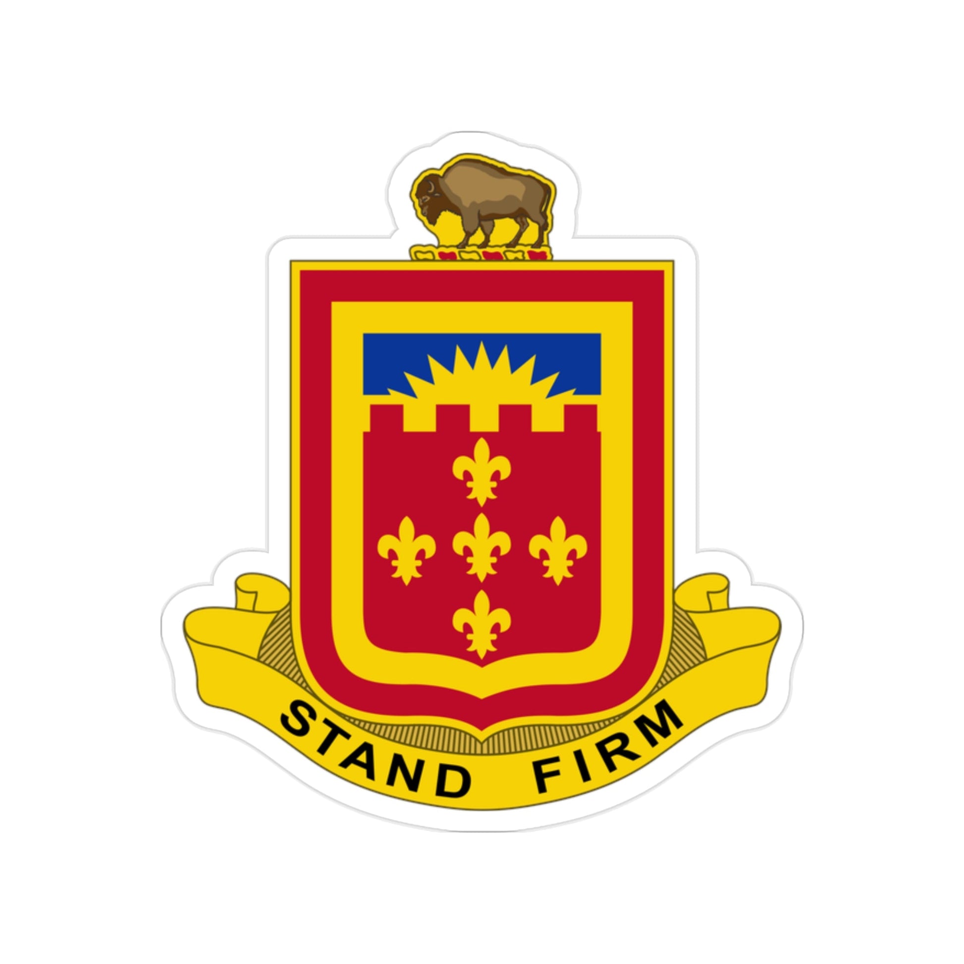 350 Armored Field Artillery Battalion (U.S. Army) Transparent STICKER Die-Cut Vinyl Decal-2 Inch-The Sticker Space