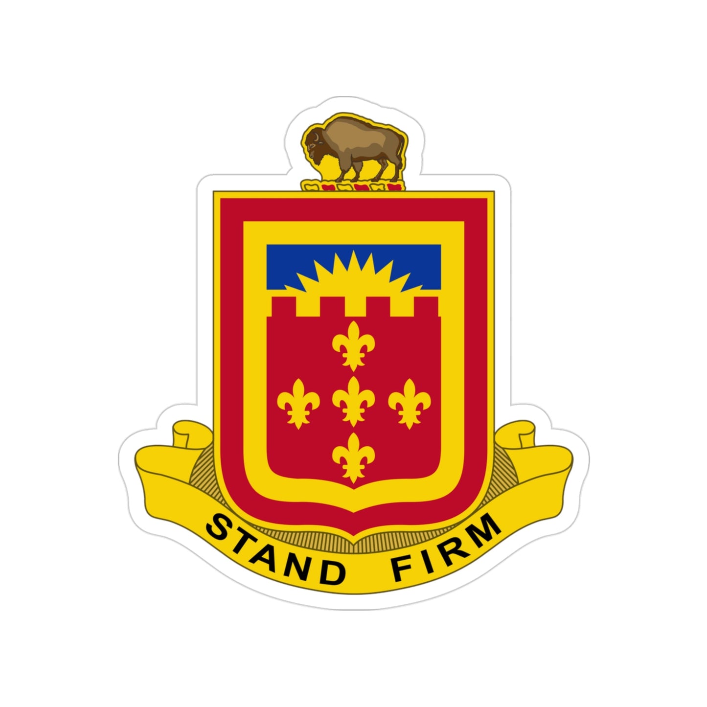 350 Armored Field Artillery Battalion (U.S. Army) Transparent STICKER Die-Cut Vinyl Decal-3 Inch-The Sticker Space