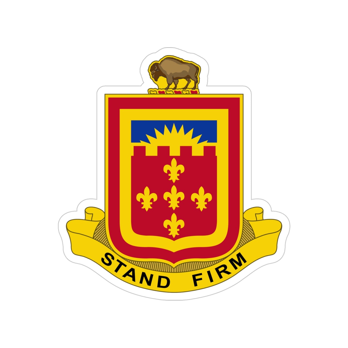 350 Armored Field Artillery Battalion (U.S. Army) Transparent STICKER Die-Cut Vinyl Decal-4 Inch-The Sticker Space