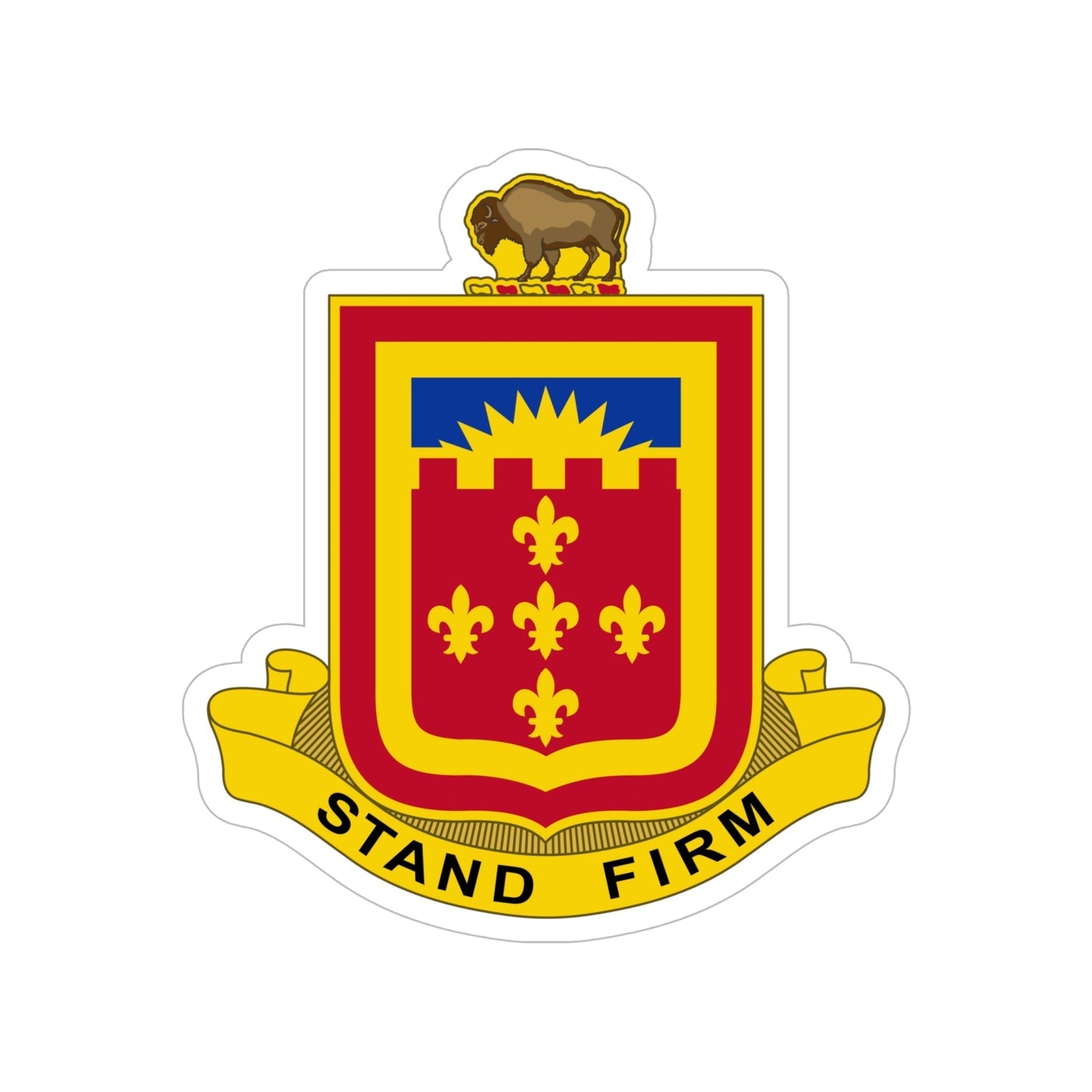 350 Armored Field Artillery Battalion (U.S. Army) Transparent STICKER Die-Cut Vinyl Decal-6 Inch-The Sticker Space