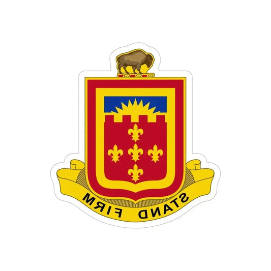 350 Armored Field Artillery Battalion (U.S. Army) REVERSE PRINT Transparent Die-Cut STICKER 6 Inch Die-Cut Transparent - The Sticker Space