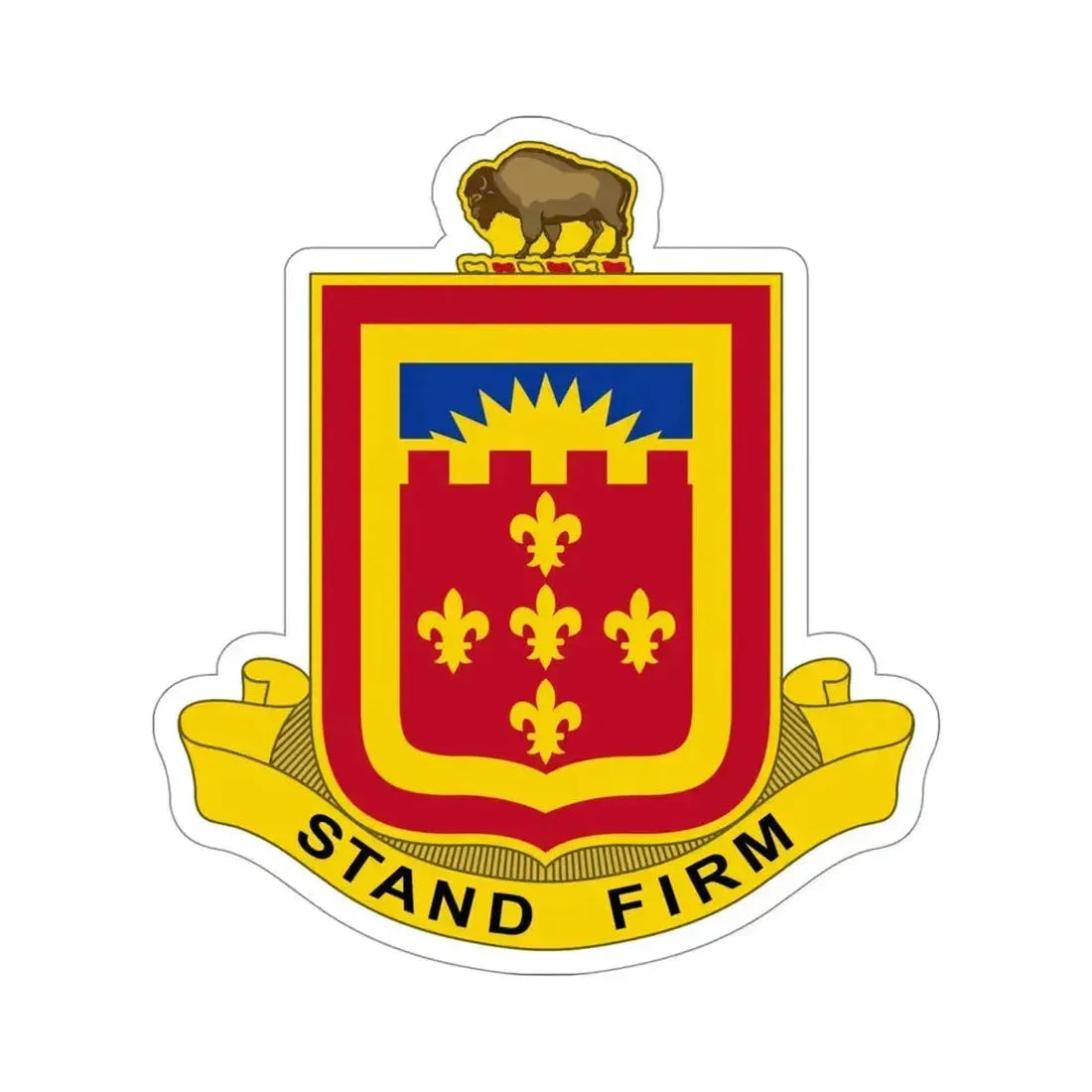 350 Armored Field Artillery Battalion (U.S. Army) STICKER Vinyl Die-Cut Decal 4 Inch - The Sticker Space