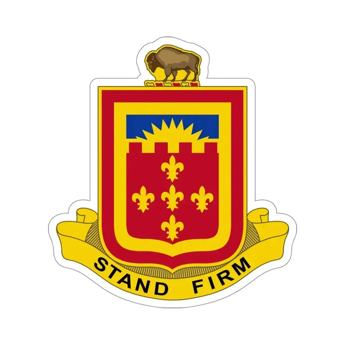 350 Armored Field Artillery Battalion (U.S. Army) STICKER Vinyl Die-Cut Decal 4 Inch - The Sticker Space