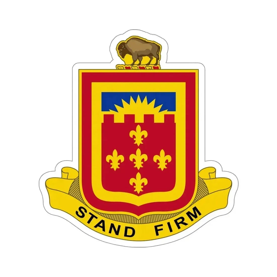 350 Armored Field Artillery Battalion (U.S. Army) STICKER Vinyl Die-Cut Decal 5 Inch - The Sticker Space