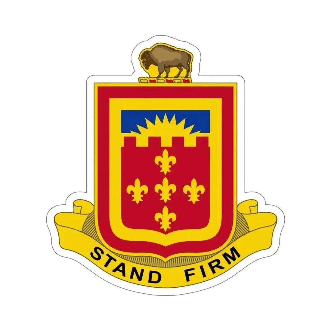 350 Armored Field Artillery Battalion (U.S. Army) STICKER Vinyl Die-Cut Decal 6 Inch - The Sticker Space