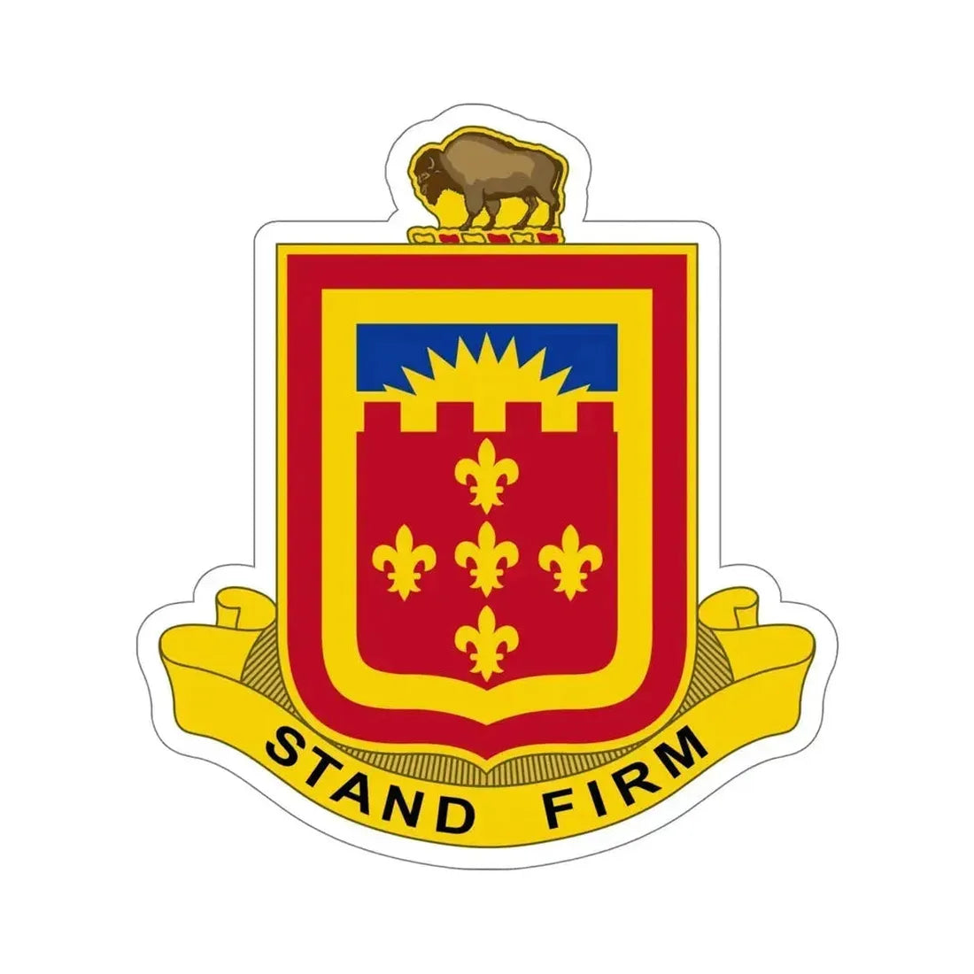 350 Armored Field Artillery Battalion (U.S. Army) STICKER Vinyl Die-Cut Decal 6 Inch - The Sticker Space