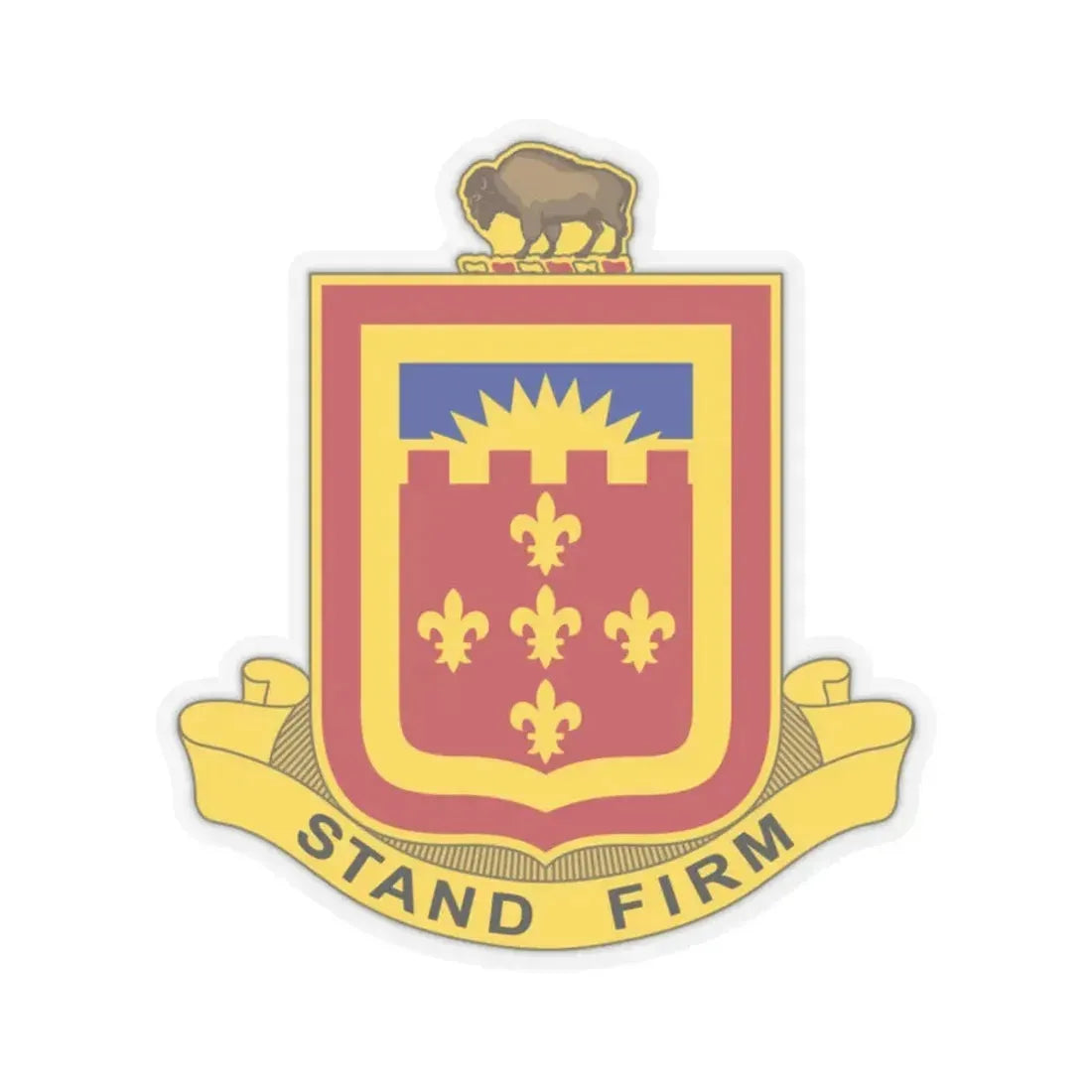 350 Armored Field Artillery Battalion (U.S. Army) STICKER Vinyl Kiss-Cut Decal 2 Inch Transparent - The Sticker Space
