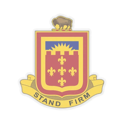 350 Armored Field Artillery Battalion (U.S. Army) STICKER Vinyl Kiss-Cut Decal 4 Inch Transparent - The Sticker Space