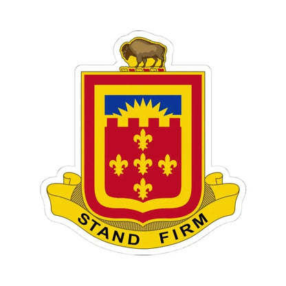 350 Armored Field Artillery Battalion (U.S. Army) STICKER Vinyl Kiss-Cut Decal 4 Inch White - The Sticker Space