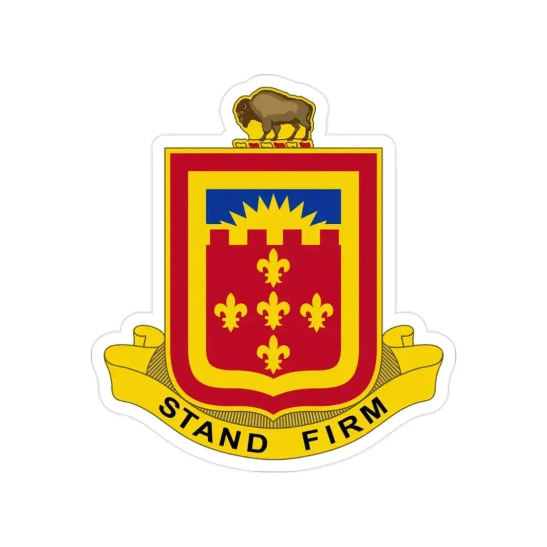 350 Armored Field Artillery Battalion (U.S. Army) Transparent STICKER Die-Cut Vinyl Decal 2 Inch - The Sticker Space