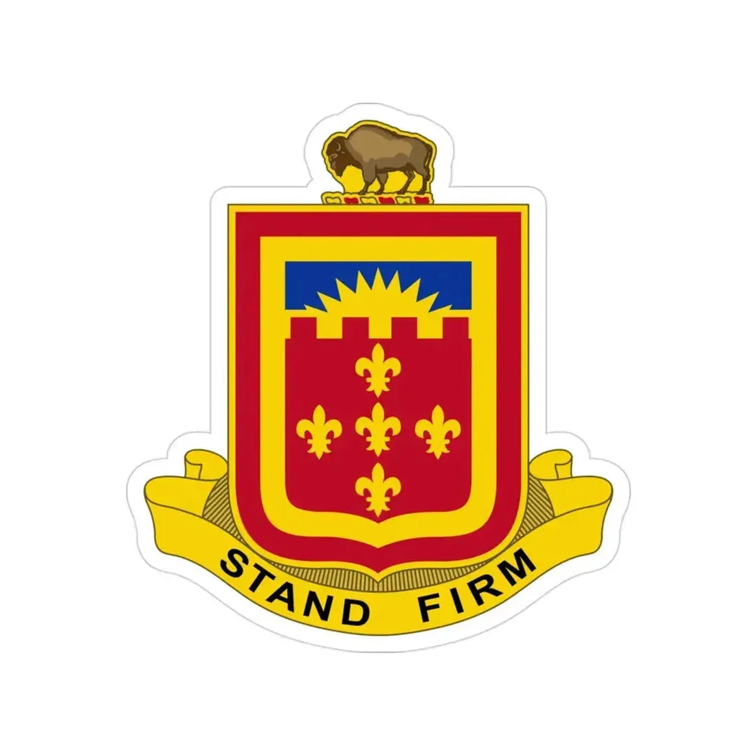 350 Armored Field Artillery Battalion (U.S. Army) Transparent STICKER Die-Cut Vinyl Decal 3 Inch - The Sticker Space