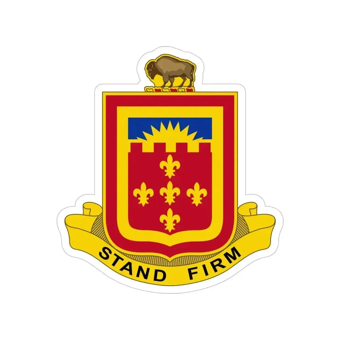 350 Armored Field Artillery Battalion (U.S. Army) Transparent STICKER Die-Cut Vinyl Decal 4 Inch - The Sticker Space
