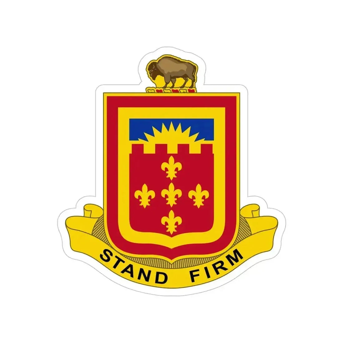 350 Armored Field Artillery Battalion (U.S. Army) Transparent STICKER Die-Cut Vinyl Decal 5 Inch - The Sticker Space