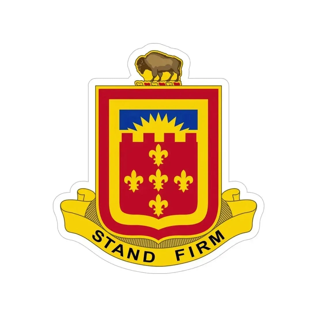 350 Armored Field Artillery Battalion (U.S. Army) Transparent STICKER Die-Cut Vinyl Decal 6 Inch - The Sticker Space
