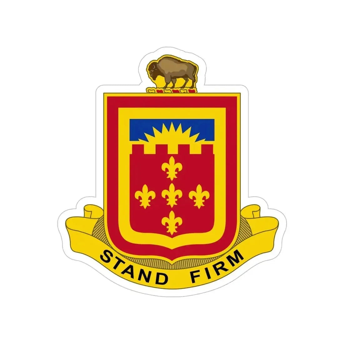 350 Armored Field Artillery Battalion (U.S. Army) Transparent STICKER Die-Cut Vinyl Decal - The Sticker Space