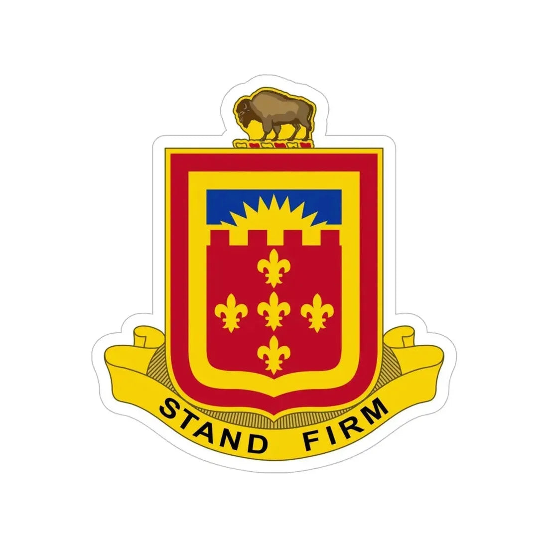 350 Armored Field Artillery Battalion (U.S. Army) Transparent STICKER Die-Cut Vinyl Decal - The Sticker Space
