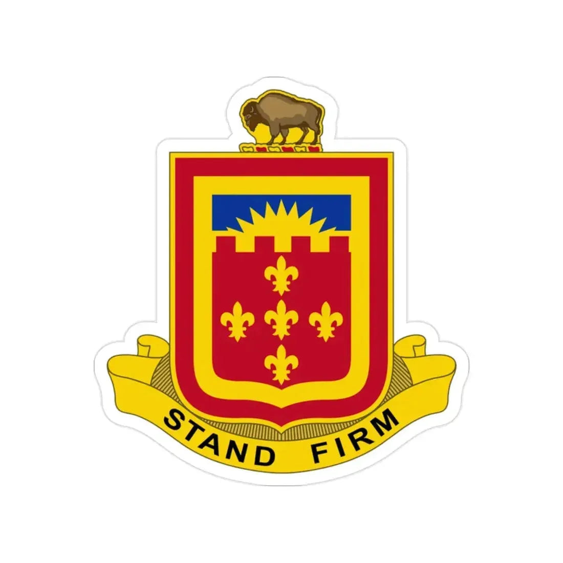 350 Armored Field Artillery Battalion (U.S. Army) Transparent STICKER Die-Cut Vinyl Decal - The Sticker Space