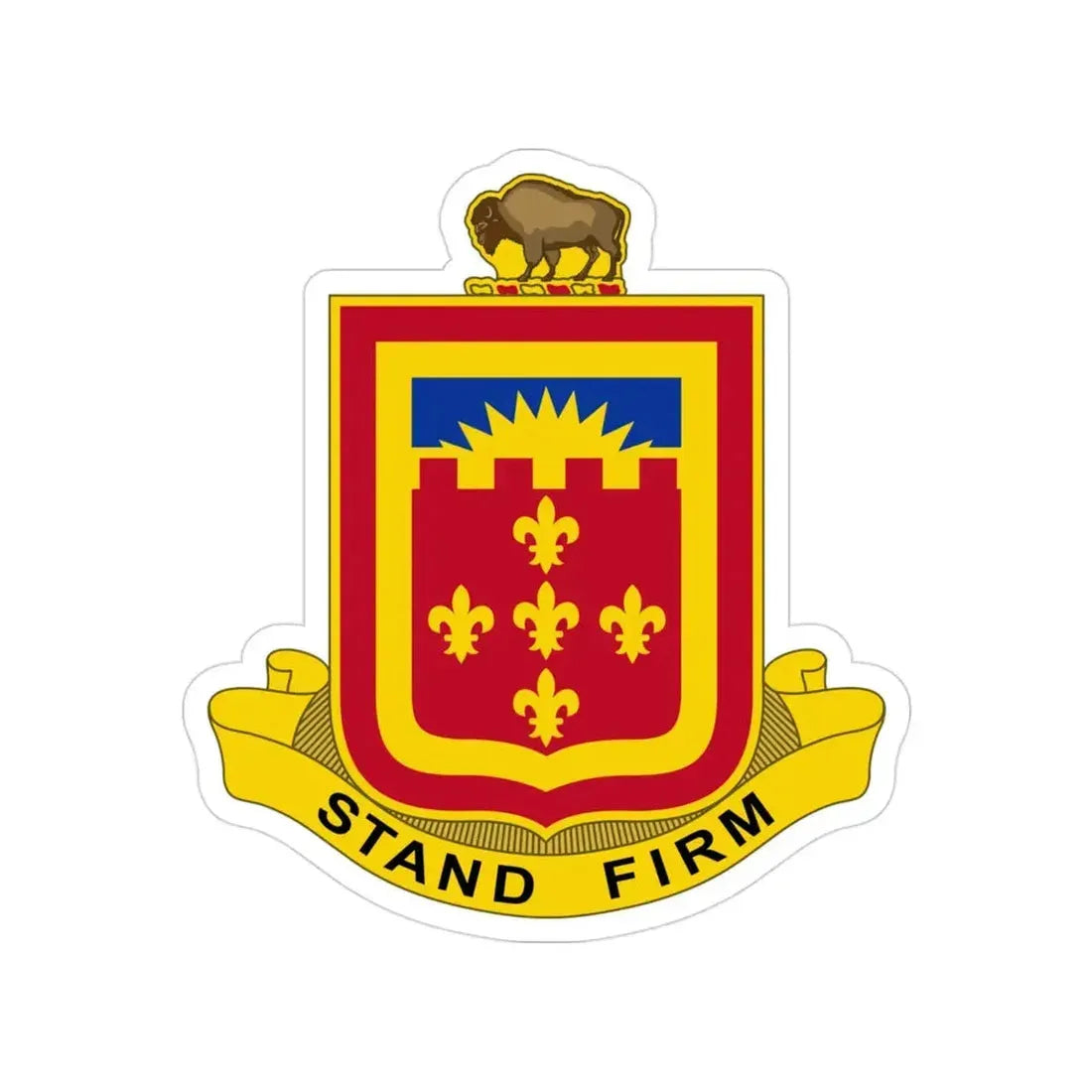 350 Armored Field Artillery Battalion (U.S. Army) Transparent STICKER Die-Cut Vinyl Decal - The Sticker Space
