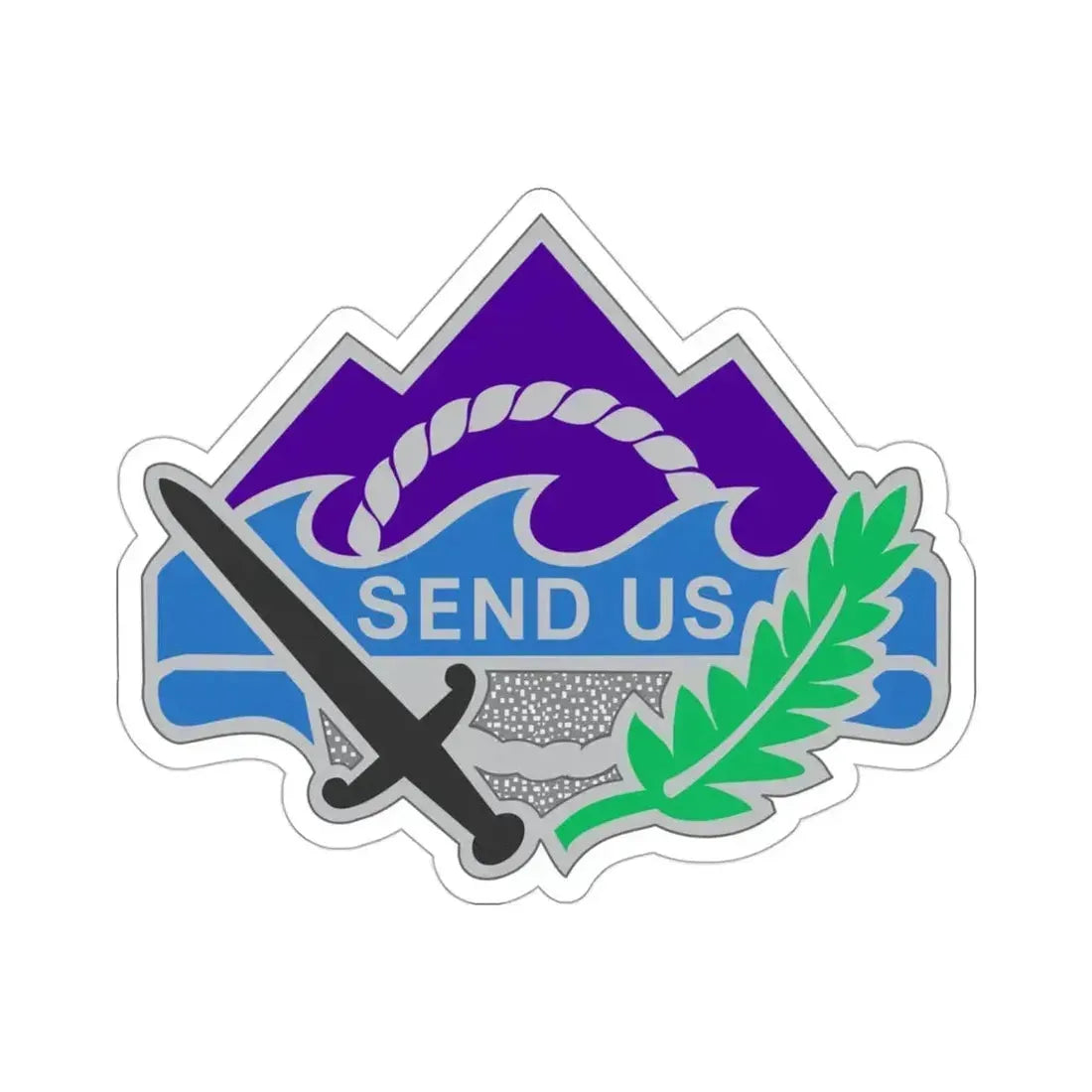 350 Civil Affairs Command 2 (U.S. Army) STICKER Vinyl Die-Cut Decal 3 Inch - The Sticker Space