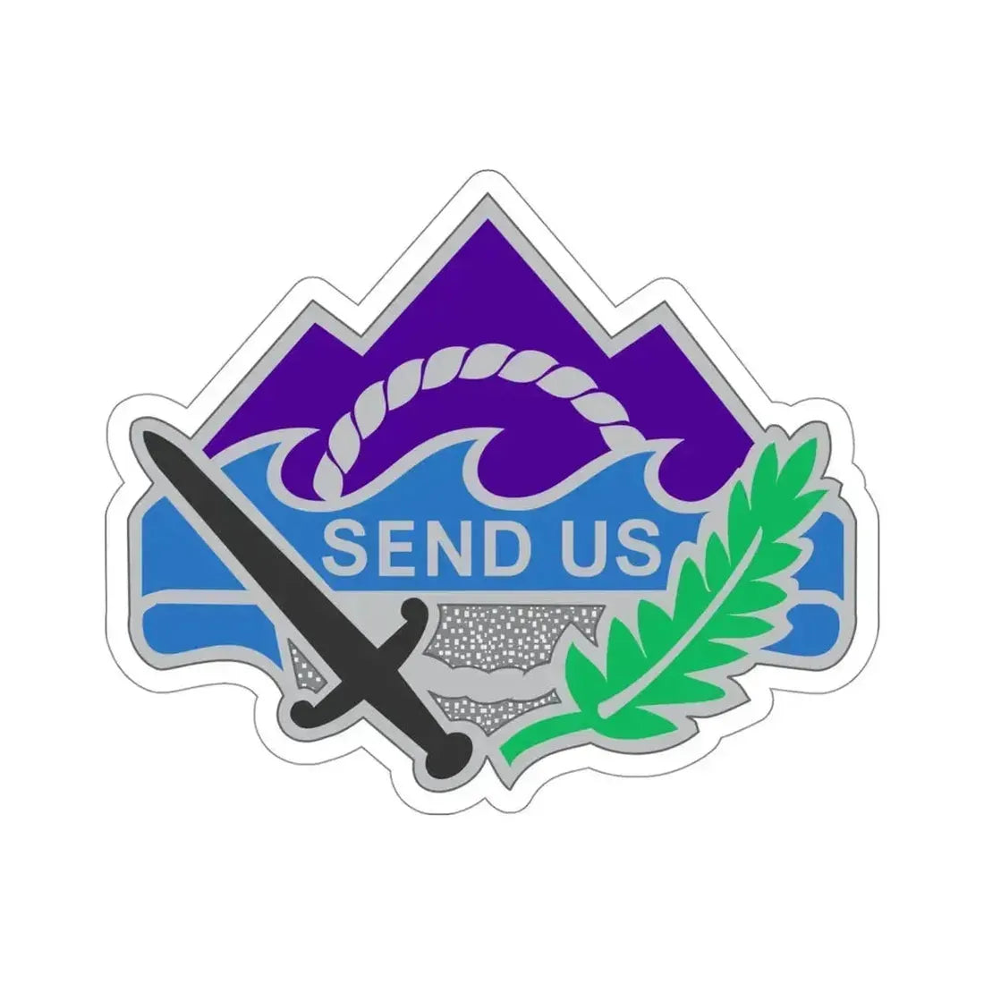 350 Civil Affairs Command 2 (U.S. Army) STICKER Vinyl Die-Cut Decal 4 Inch - The Sticker Space