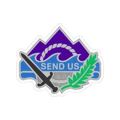 350 Civil Affairs Command 2 (U.S. Army) Transparent STICKER Die-Cut Vinyl Decal 3 Inch - The Sticker Space