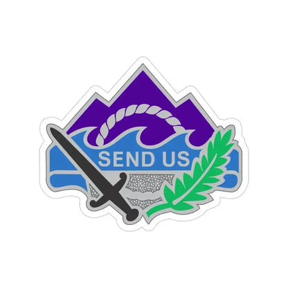 350 Civil Affairs Command 2 (U.S. Army) Transparent STICKER Die-Cut Vinyl Decal 5 Inch - The Sticker Space