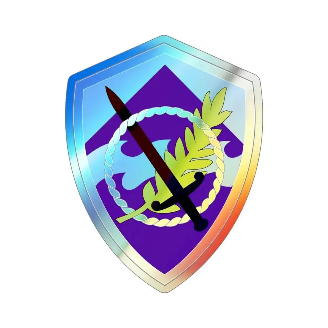 350 Civil Affairs Command (U.S. Army) Holographic STICKER Die-Cut Vinyl Decal - The Sticker Space