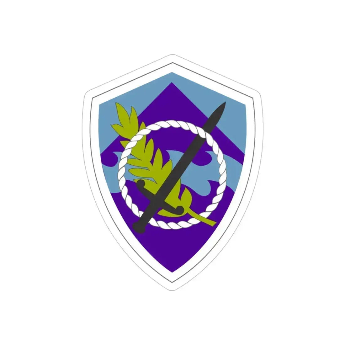 350 Civil Affairs Command (U.S. Army) REVERSE PRINT Transparent Die-Cut STICKER - The Sticker Space