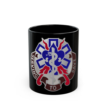 350 Surgical Hospital (U.S. Army) Black Coffee Mug-11oz-The Sticker Space