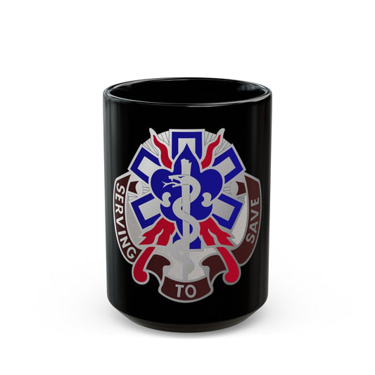 350 Surgical Hospital (U.S. Army) Black Coffee Mug-15oz-The Sticker Space