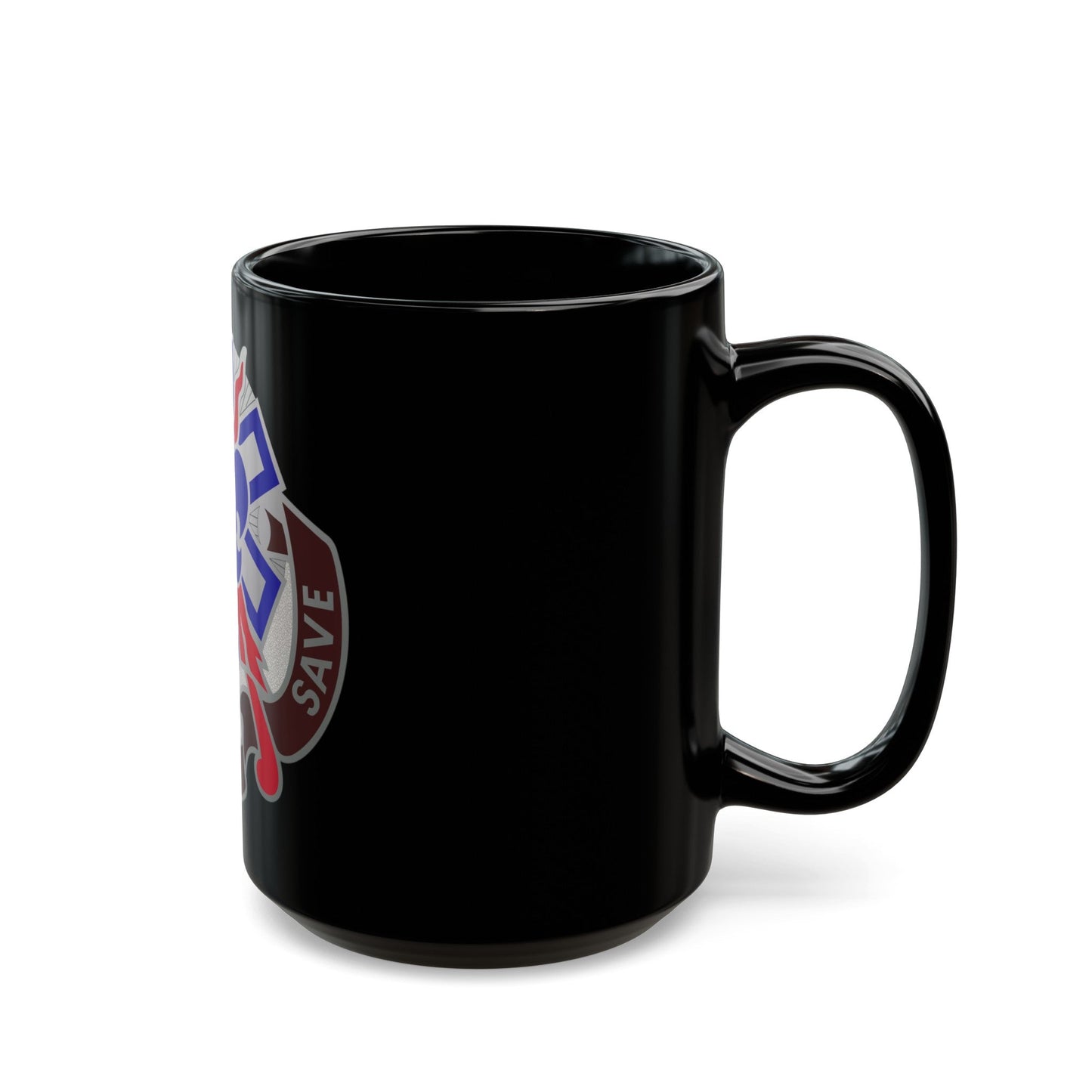 350 Surgical Hospital (U.S. Army) Black Coffee Mug-The Sticker Space