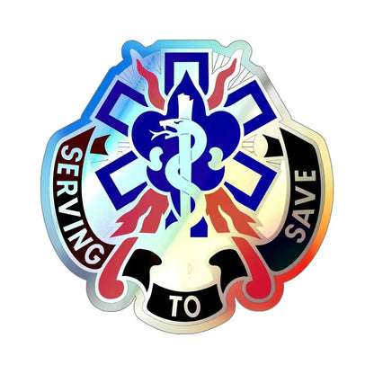 350 Surgical Hospital (U.S. Army) Holographic STICKER Die-Cut Vinyl Decal - The Sticker Space