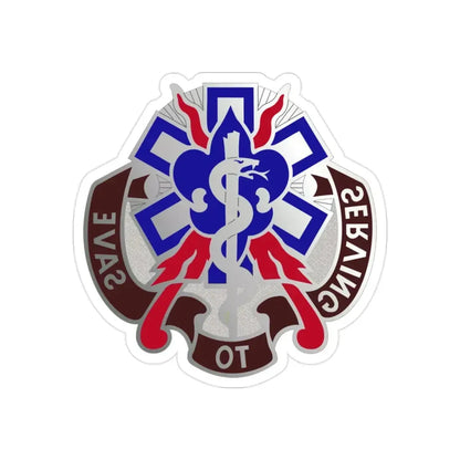 350 Surgical Hospital (U.S. Army) REVERSE PRINT Transparent Die-Cut STICKER - The Sticker Space