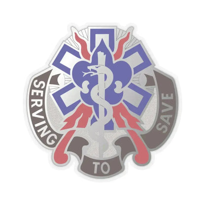 350 Surgical Hospital (U.S. Army) STICKER Vinyl Kiss-Cut Decal 3 Inch Transparent - The Sticker Space