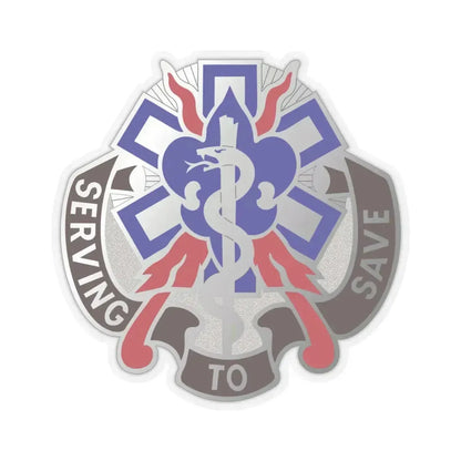 350 Surgical Hospital (U.S. Army) STICKER Vinyl Kiss-Cut Decal 4 Inch Transparent - The Sticker Space