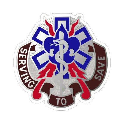 350 Surgical Hospital (U.S. Army) STICKER Vinyl Kiss-Cut Decal 4 Inch White - The Sticker Space