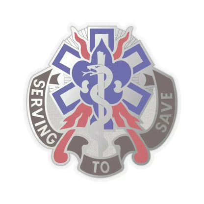 350 Surgical Hospital (U.S. Army) STICKER Vinyl Kiss-Cut Decal 6 Inch Transparent - The Sticker Space
